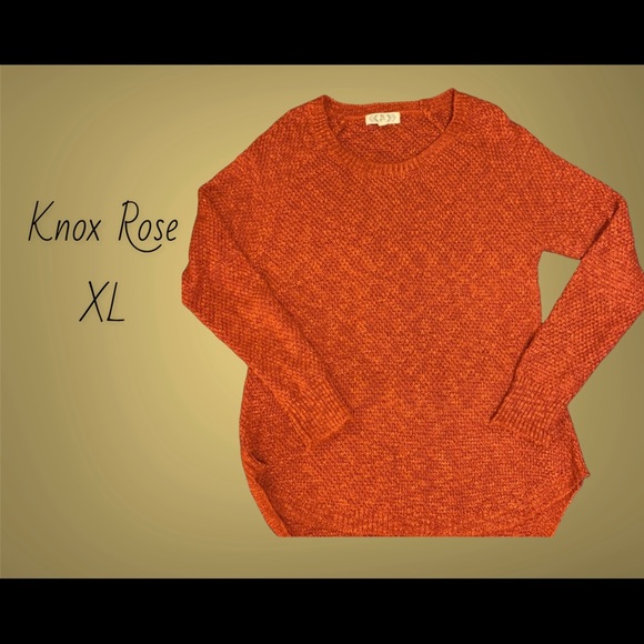 Burnt orange long sleeve sweater - Picture 1 of 3